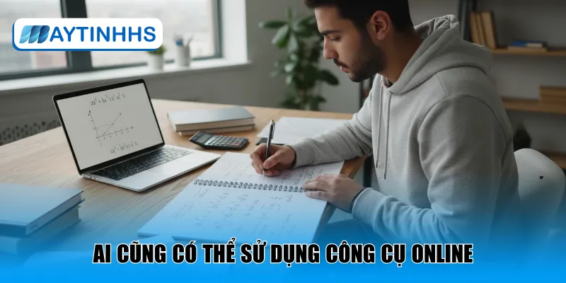 Ai cũng có thể sử dụng công cụ giải PT online