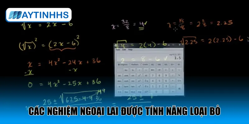 Các nghiệm ngoại lai được tính năng loại bỏ