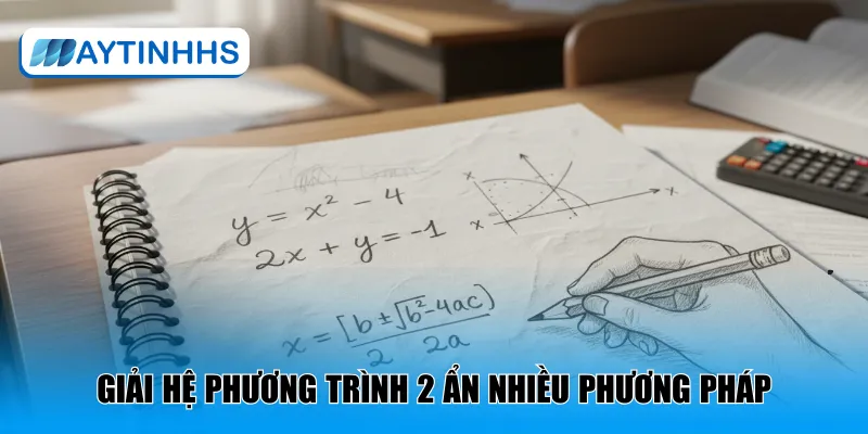 Giải hệ phương trình 2 ẩn nhiều phương pháp