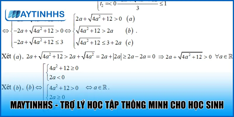 Maytinhhs - trợ lý học tập thông minh cho học sinh