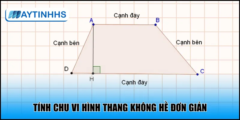 Tính chu vi hình thang không hề đơn giản