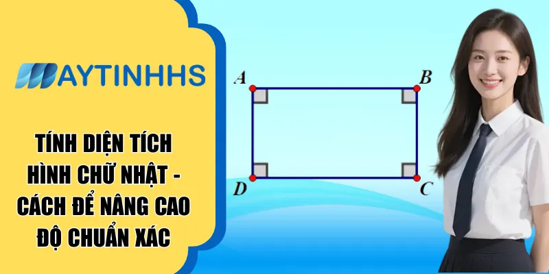 Tính diện tích hình chữ nhật