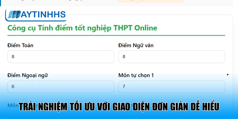 Trải nghiệm tối ưu với giao diện đơn giản dễ hiểu